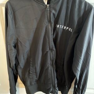 Interpol Bomber Jacket Size small TOTBLXX Turn On The Bright Lights anniversary